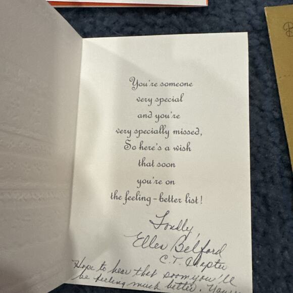 Vintage lot of 7 used get well cards - Picture 7 of 12